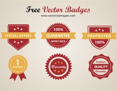 Free Vector Badges