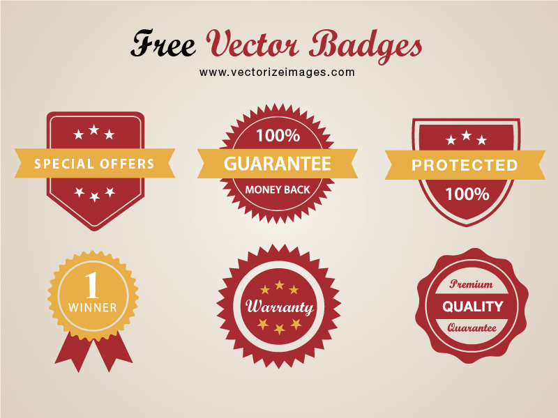 Free Vector Badges