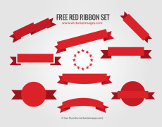 Free Red Ribbon Set