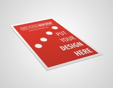 Free Minimalistic Flyer Mockup