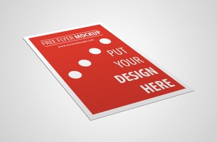 Free Minimalistic Flyer Mockup