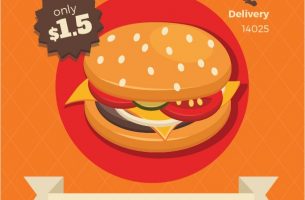 Free Burger Flyer