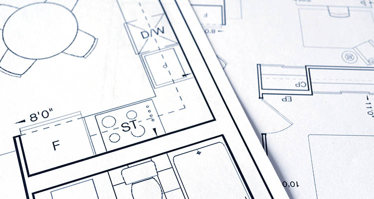 Vector line art in Architecture